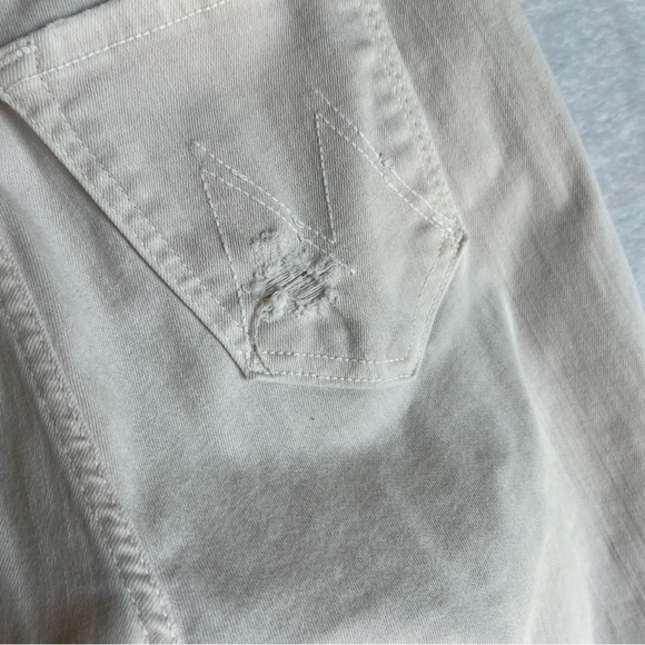 Mother Jeans Sz 25 The Looker Crop Sexy Just Walked Into Town Blush Denim White - Picture 15 of 16